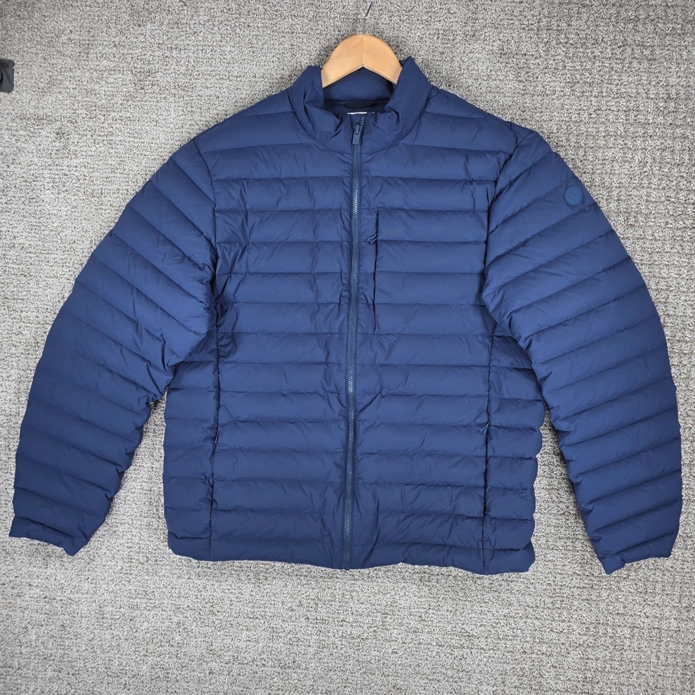 Vuori Mens Steadfast Insulated Puffer‎ Jacket Blue XXL Zip Quilted Down